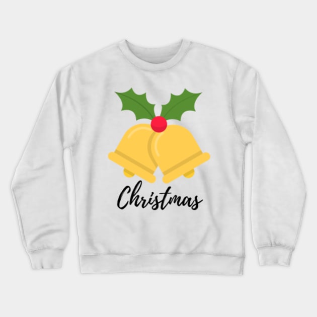 yellow jingle bells christmas illustration Crewneck Sweatshirt by Artistic_st